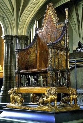 Trono de Coronaci�n, Abad�a de Westminster - Londres